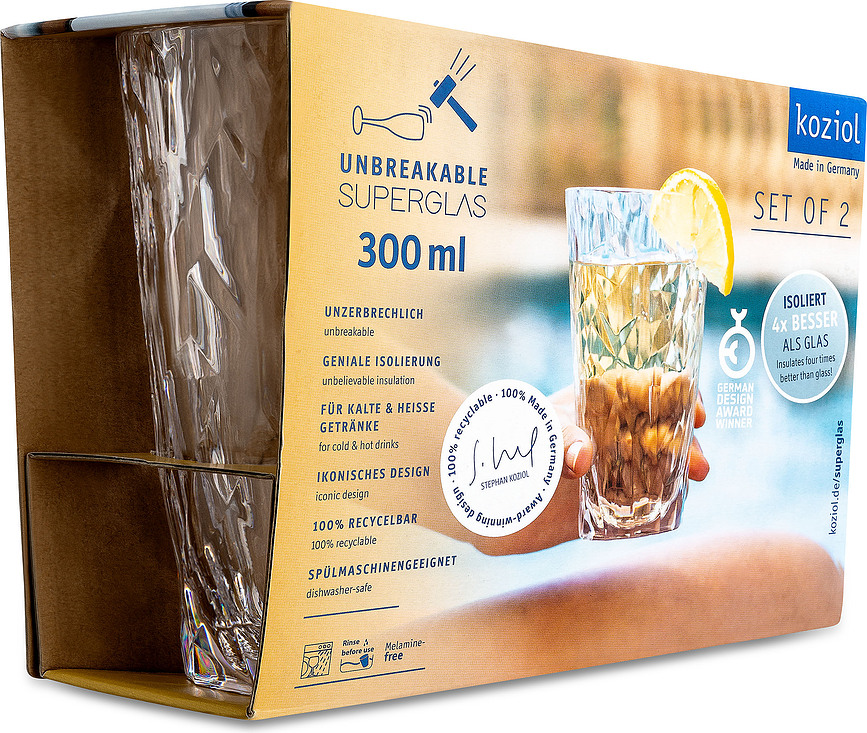 Club No.6 Superglas Verres, transparents, Lot de 2