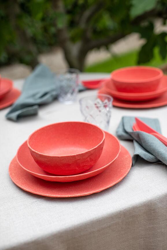 Club Organic Nature Bols gris, Lot de 4