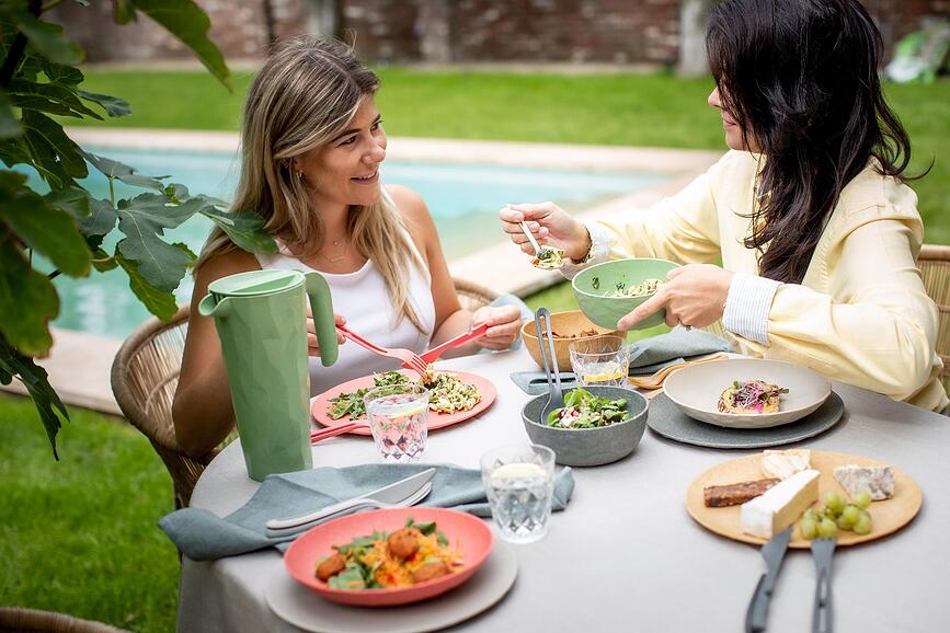 Club Organic Nature Πιάτα, 26 cm, γκρι, 4 τμχ