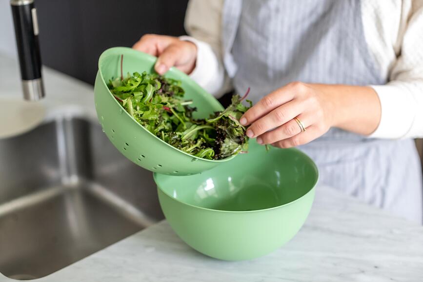 Colador Palsby Organic Nature, tamaño M, verde