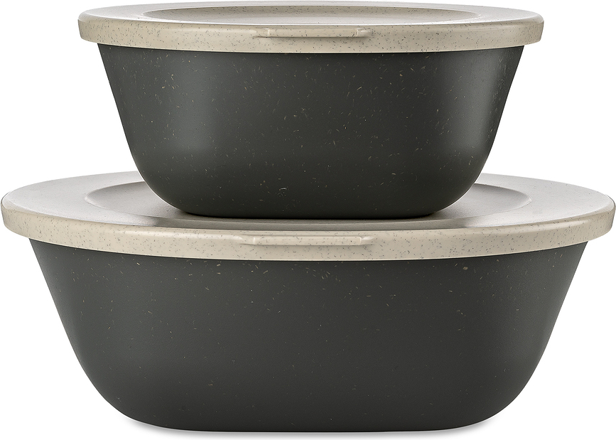 Connect Box Kopenhagen Organic Nature Posode, sive, 2 kosa