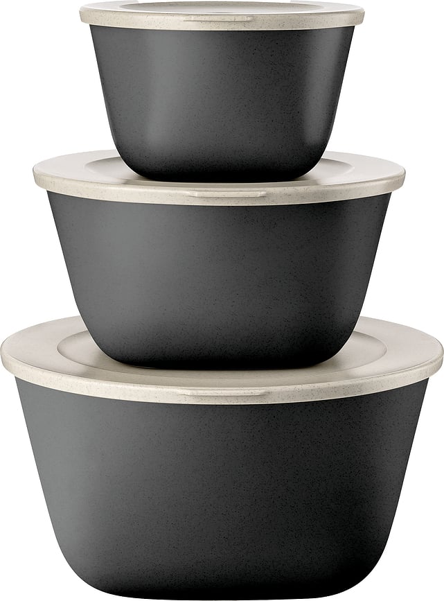 Connect Box Stockholm Nature Spremnici grafitni 3 kom.