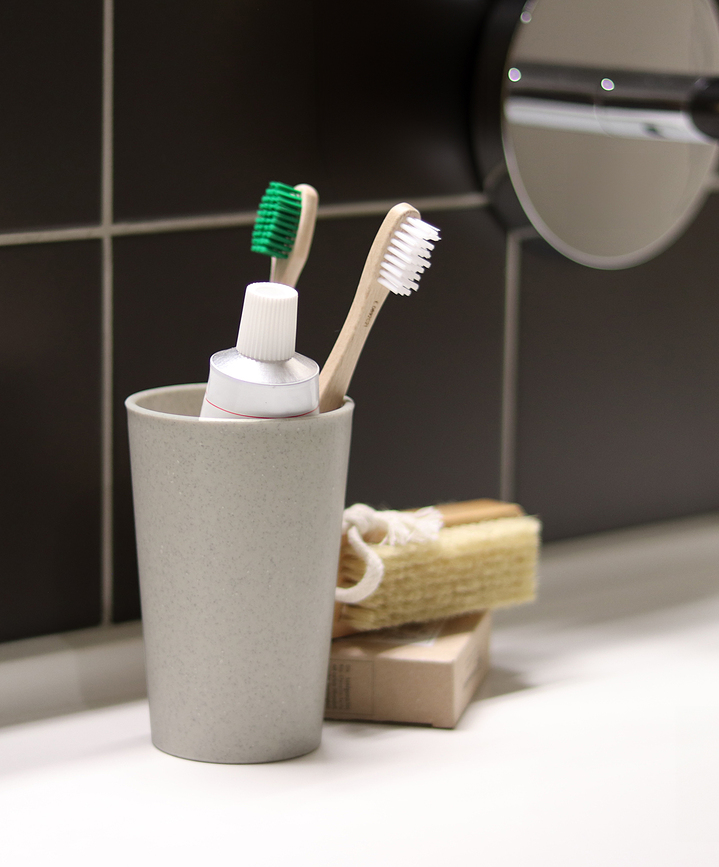 Connect Gobelet pour salle de bain, taille L, beige