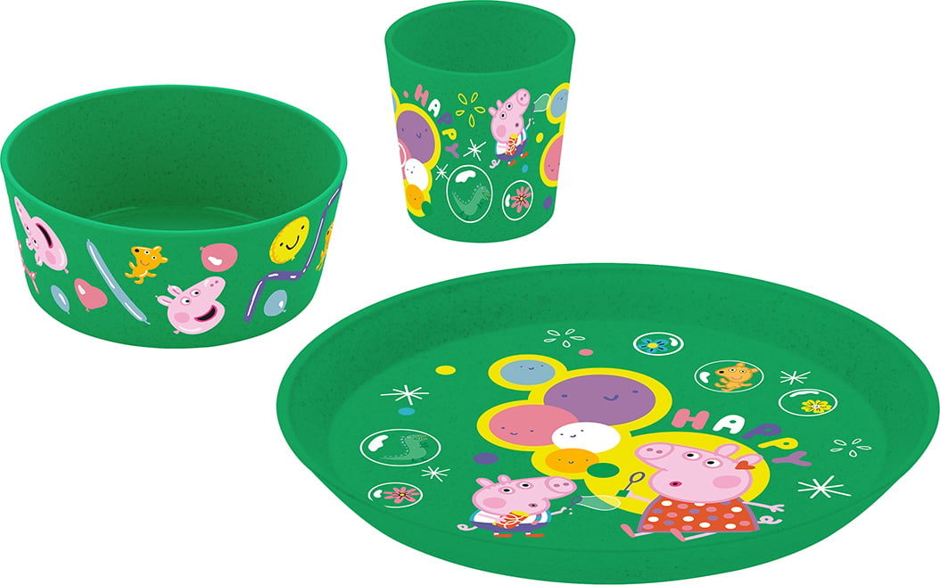 Connect Kindergeschirr-Set Peppa Pig grün 3 El.