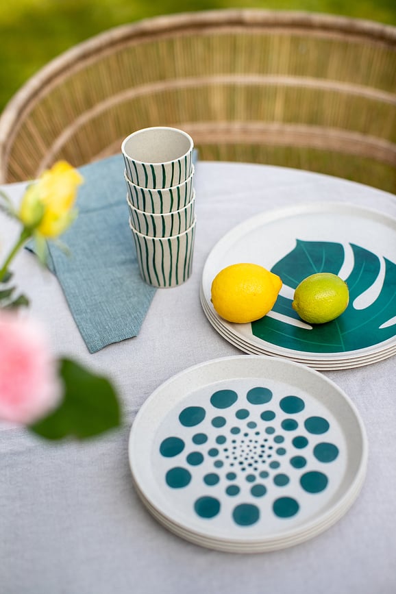 Connect Nature Monstera Set Posuđa Set od 16 dijelova