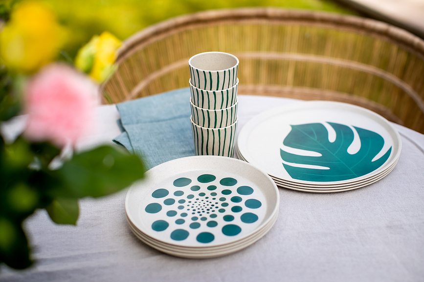 Connect Nature Tasse 190 ml, motif Monstera