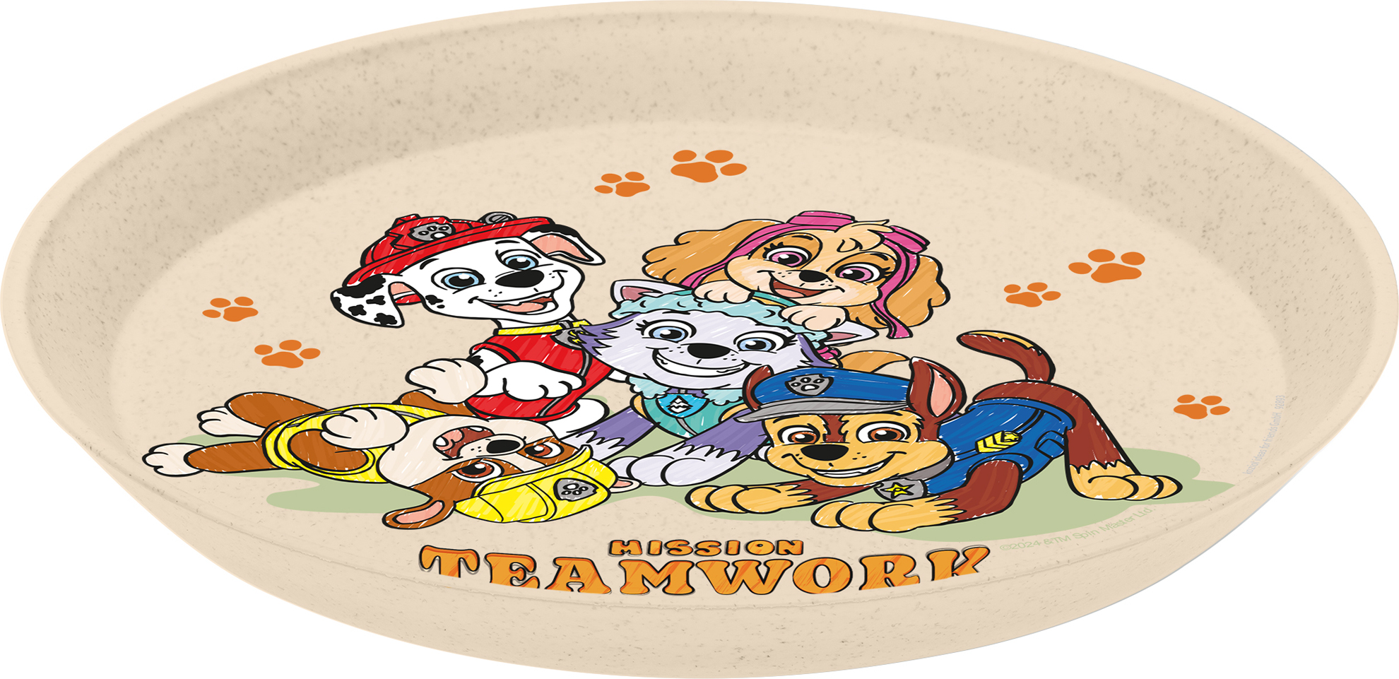 Connect Organic Kid s plate 20 5 cm Paw patrol Koziol 8307744