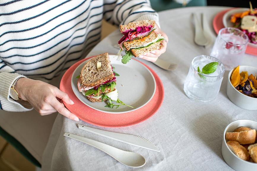 Connect Organic Nature Πιάτα Πρωινού, πράσινα, 4 τμχ