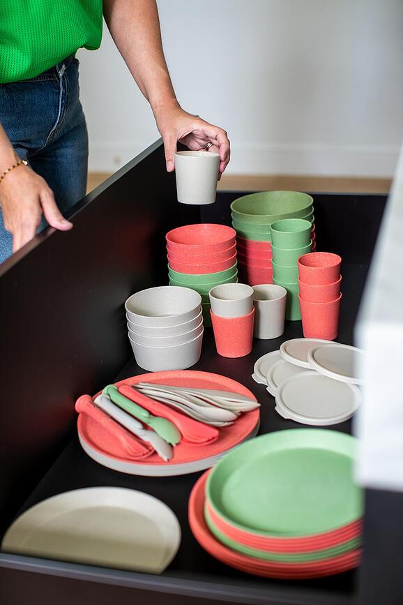 Connect Organic Nature Posodice, 400 ml, sive, 2 kosa