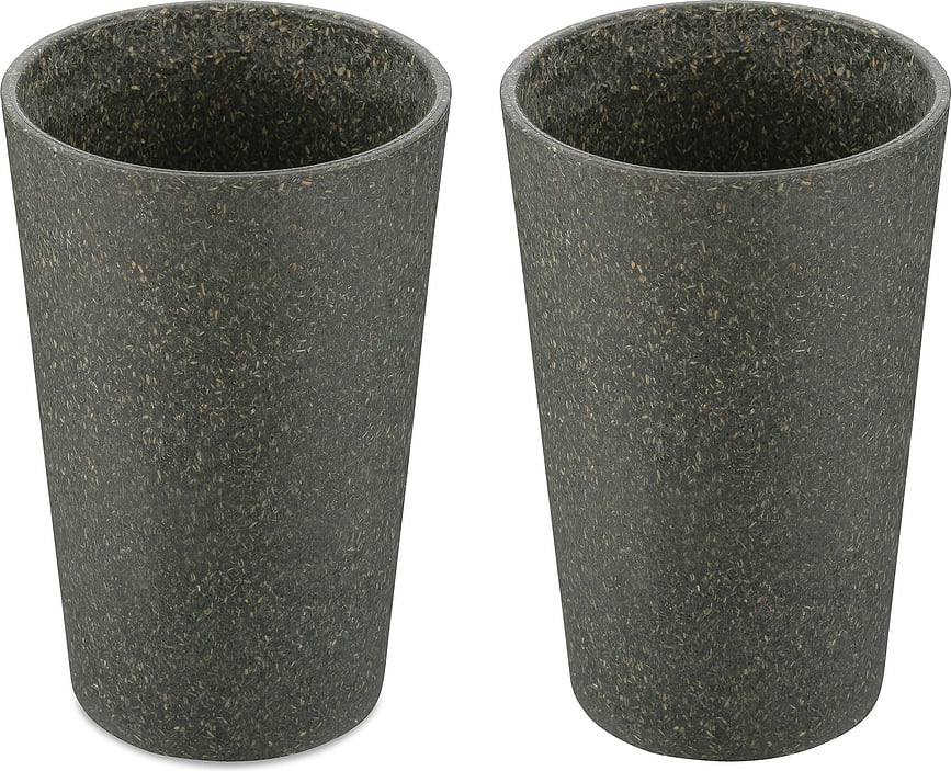 Connect Organic Nature Tasses 350 ml, grises, Lot de 2