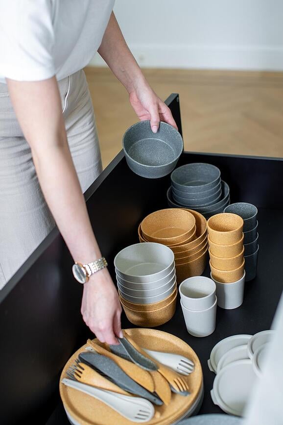 Connect Organic Nature Zdjele 400 ml sive 2 kom.