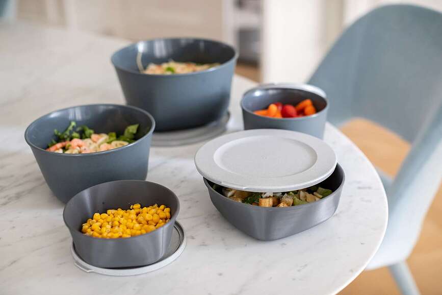 Connect Organic Posoda s pokrovom, 1,3 l, roza