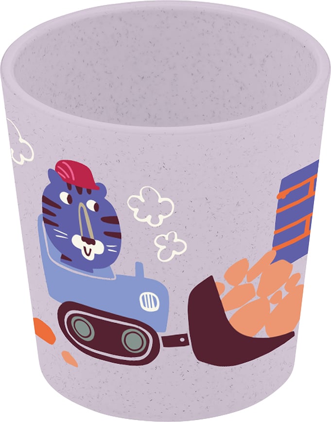 Connect Organic Trucks Tasse, 190 ml, motif camions, pour enfant