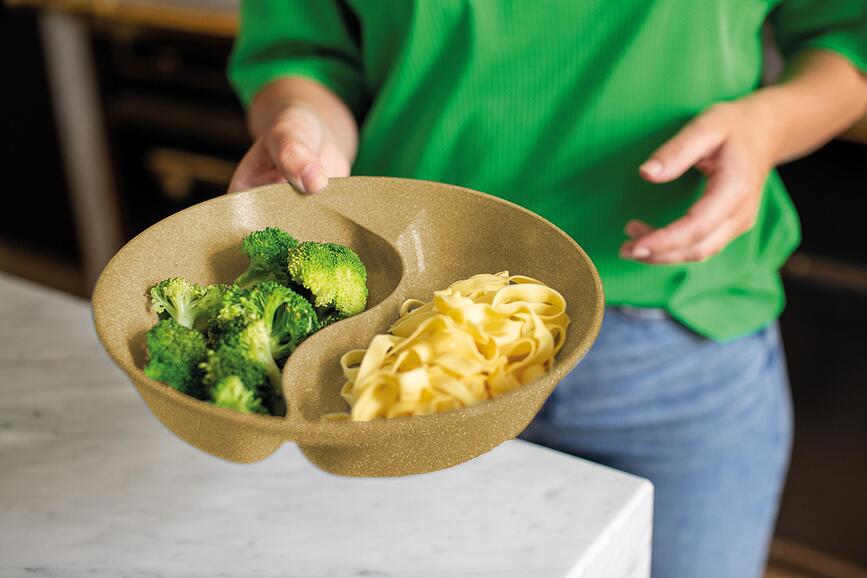 Connect Separee Organic Nature Bol 
à compartiments, avec couvercle, bleu