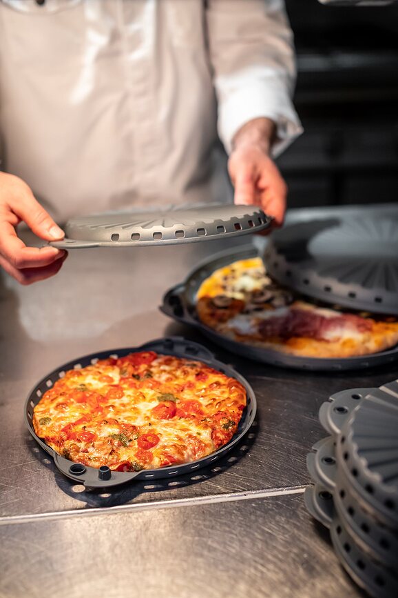 Contenedor para Servir y Transportar Pizza Move Organic Nature, talla M