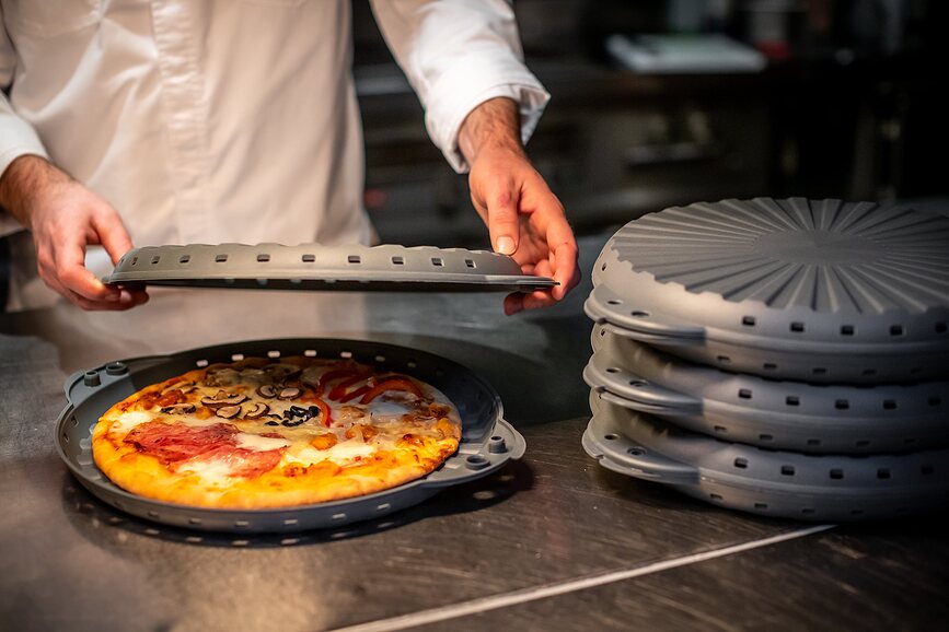 Contenedor para Servir y Transportar Pizza Move Organic Nature, talla M