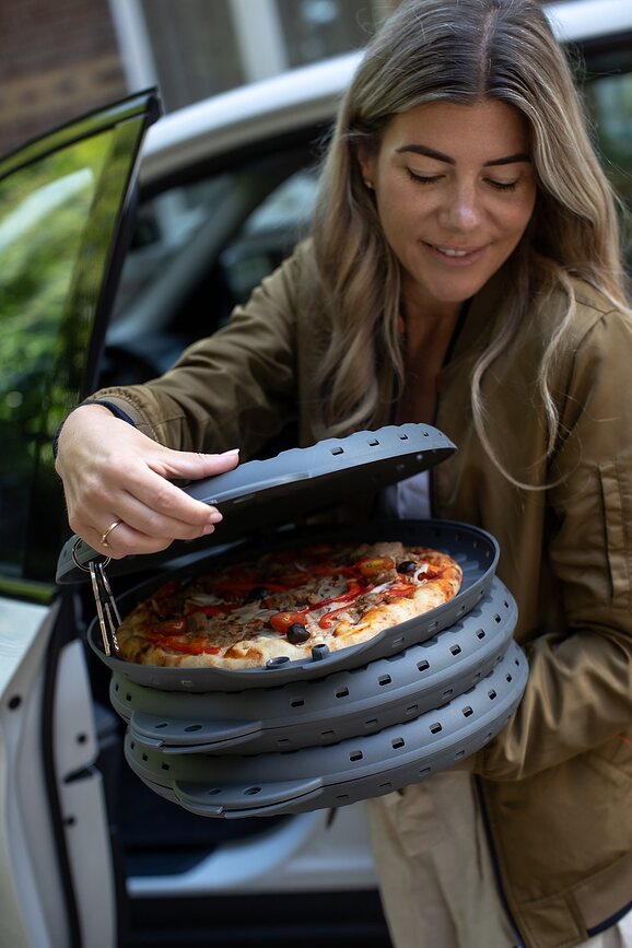 Contenedor para Servir y Transportar Pizza Move Organic Nature, talla M