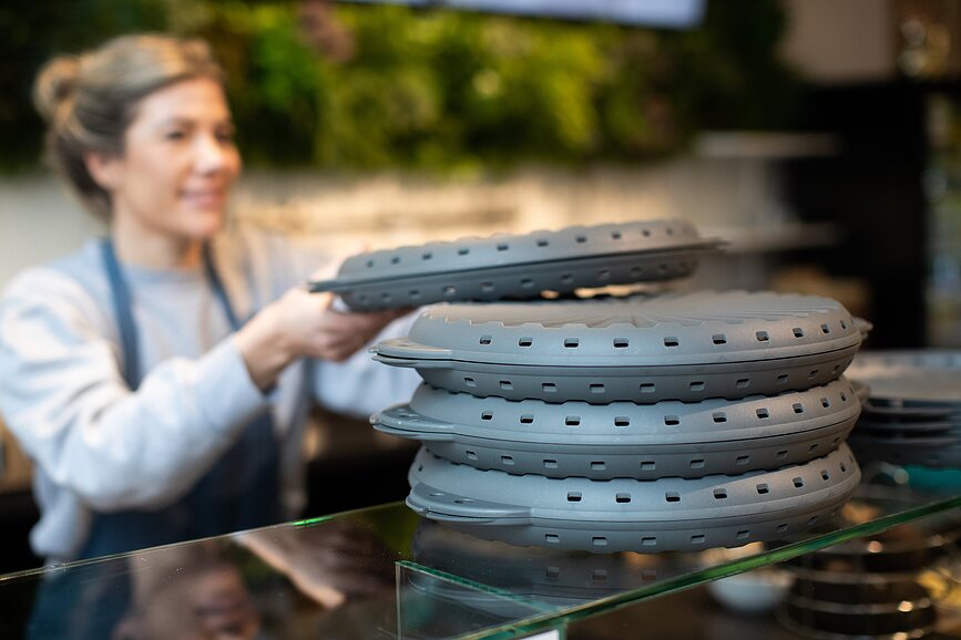 Contenedor para Servir y Transportar Pizza Move Organic Nature, talla M