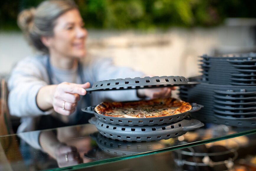 Contenedor para Servir y Transportar Pizza Move Organic Nature, talla M