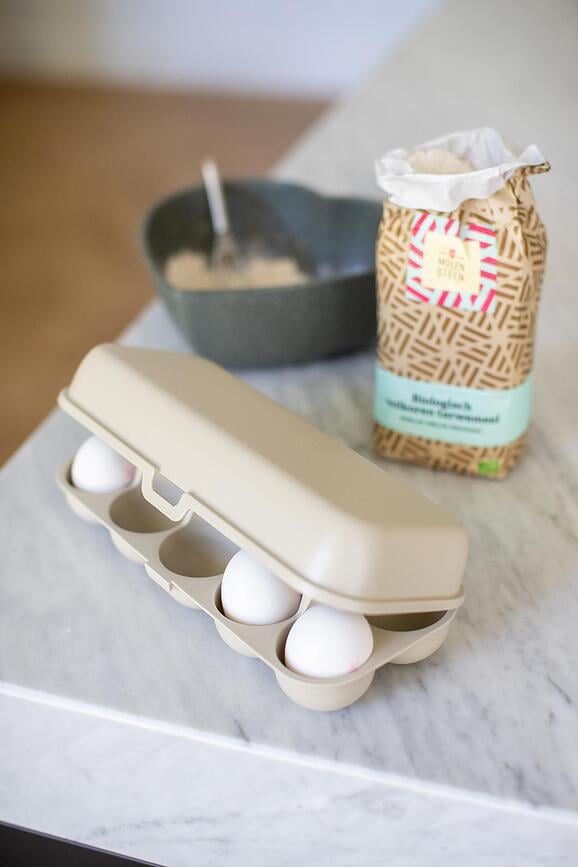 Huevera Eggs To Go Organic Nature, gris