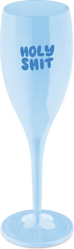Copa de champán Cheers con inscripción Holy Shit