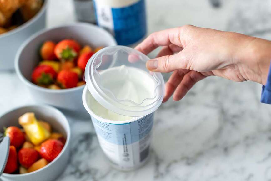 Couvercles pour yaourts Fresh, lot de 3