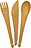 Cubiertos Rio Organic Nature, color madera, Set de 3 piezas