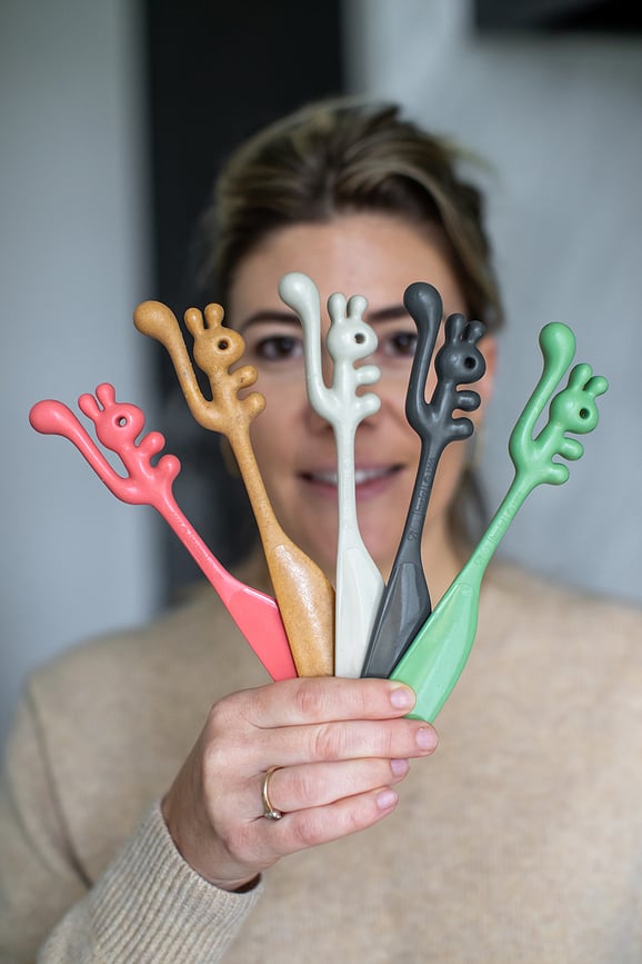 Cuchillos para Untar Yummi, colores pastel, Pack de 5