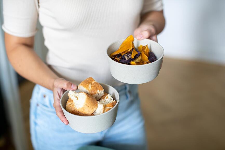 Cuencos Connect Organic Nature, 400 ml, grises, 2 unidades