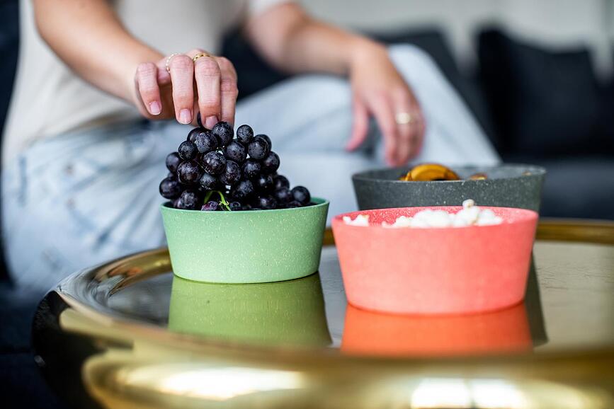 Cuencos Connect Organic Nature, 400 ml, grises, 2 unidades