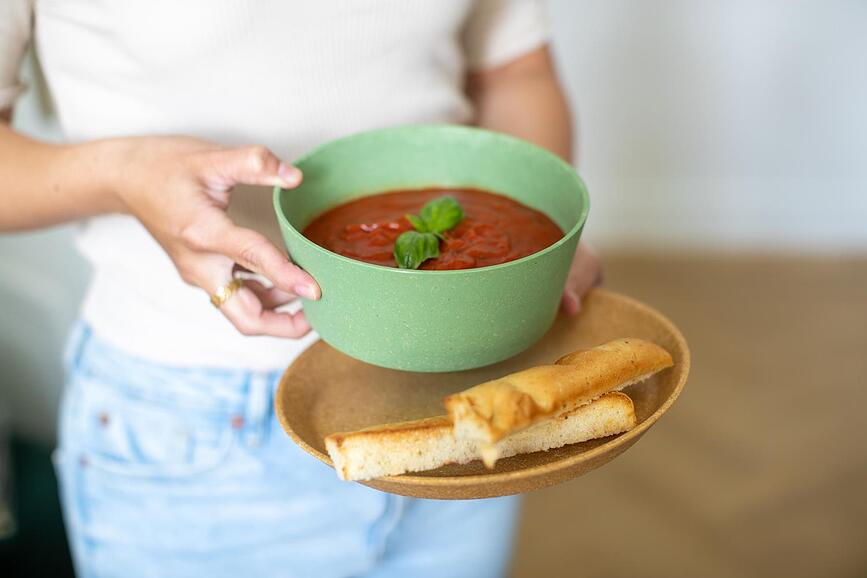 Cuencos Connect Organic Nature, 890 ml, azul claro, Pack de 2 unidades