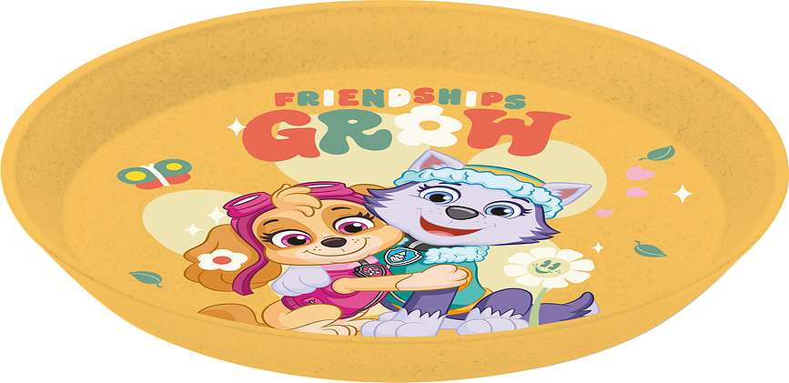 Детска чиния Connect Organic PAW патрул 20,5 см жълта