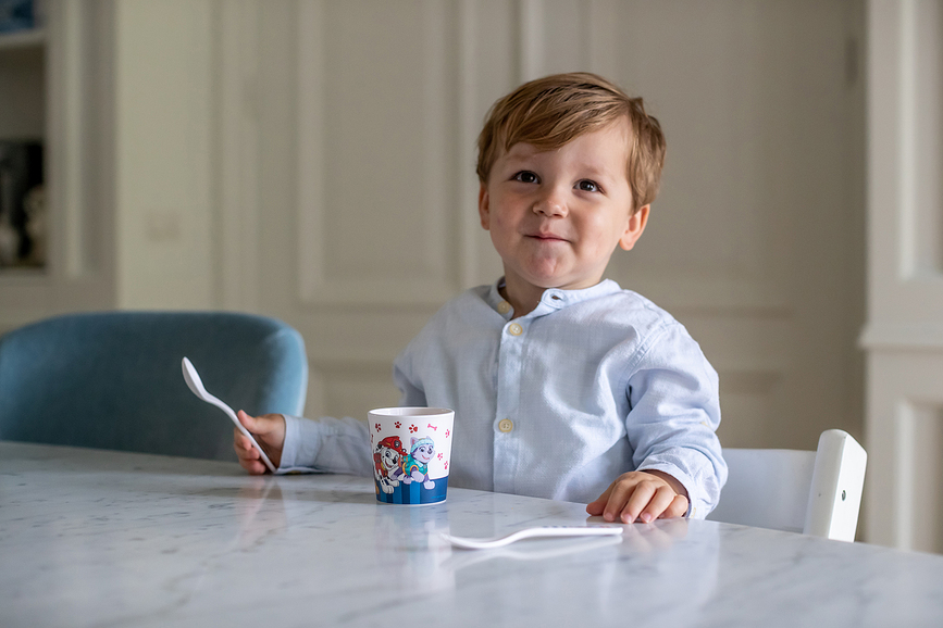 Easy Eater Pat' Patrouille Tasse pour enfant avec couverts, Set 3 pièces