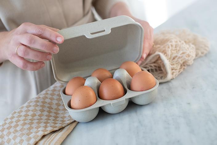 Eggs To Go Organic Nature Pojemnik na jajka mini