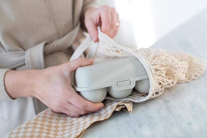 Eggs To Go Organic Nature Pojemnik na jajka mini