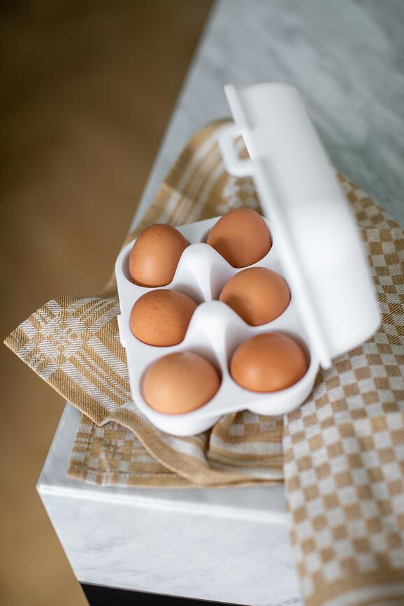 Eggs To Go Organic Nature Spremnik za Jaja mini sivi