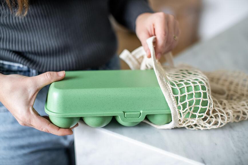 Eggs To Go Organic Nature Δοχείο για Αυγά, γκρι