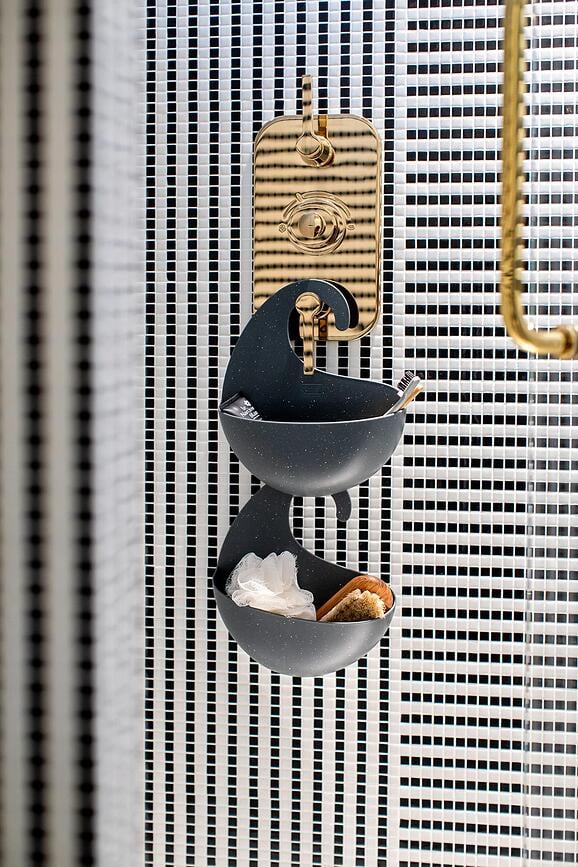 Estante de Baño reciclado Surf, tamaño M, blanco