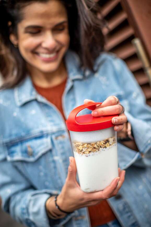 Fiambrera Buddy Organic, 700 ml, gris