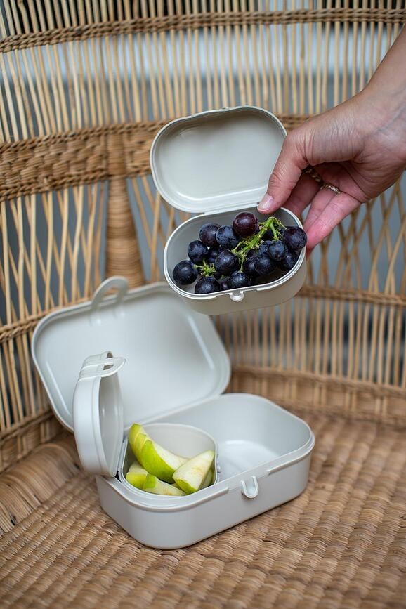 Fiambreras mini Pascal Ready Organic, celestes, Set de 3 piezas