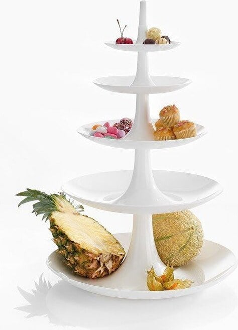 Fuente de Servir de Pisos Babell Big, blanco pastel