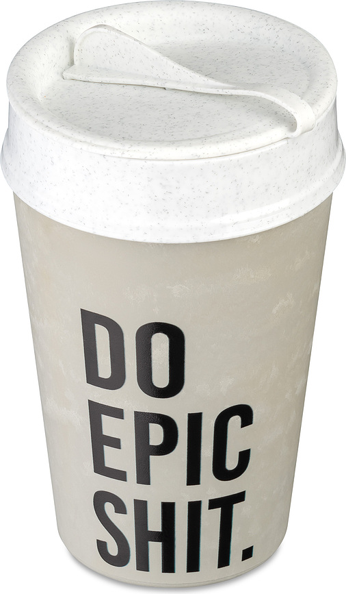 Iso To Go Organic Nature Termo Šalica s natpisom Epic Shit