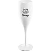 Kieliszek do szampana Cheers z napisem Save Water Drink Champagne