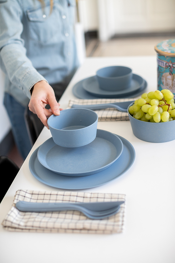 Klikk Organic Nature 2 Jedilni pribor, zelen, 3-delni set