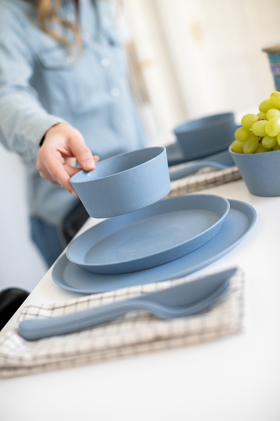 Klikk Organic Nature 2 Jedilni pribor, zelen, 3-delni set