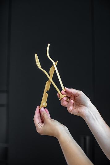 Klikk Pocket Organic Nature Komplet sztućców 3 el.