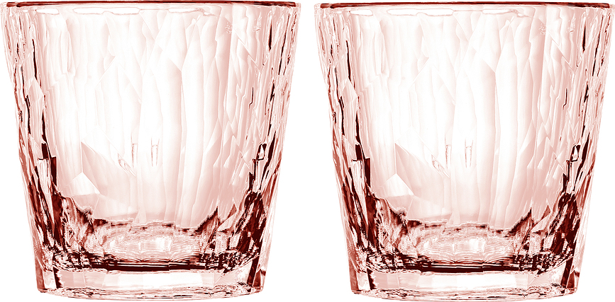 Kozarci Club No. 22 250 ml, rožnati kremen, 2 kos