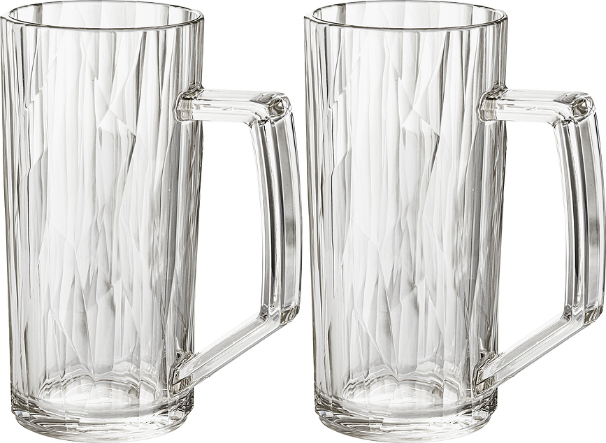 Kozarci za pivo Club No. 25 300 ml, transparentni, 2 kos