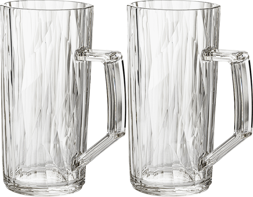 Kozarci za pivo Club No. 26 500 ml, transparentni, 2 kos