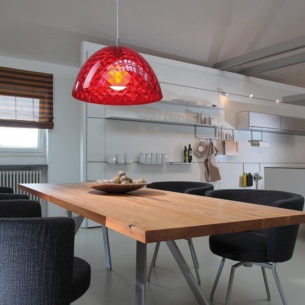 Lampa Stella priehľadná fialová